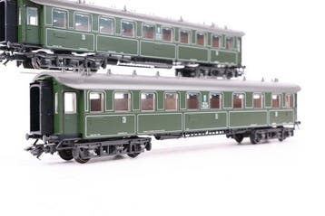 Märklin H0 - Modeltrein personenwagen (2) - Twee Beierse