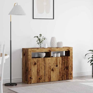 vidaXL Dressoir Oudhout 116 x 30 x 75 cm Bewerkt hout, Verzenden, Nieuw