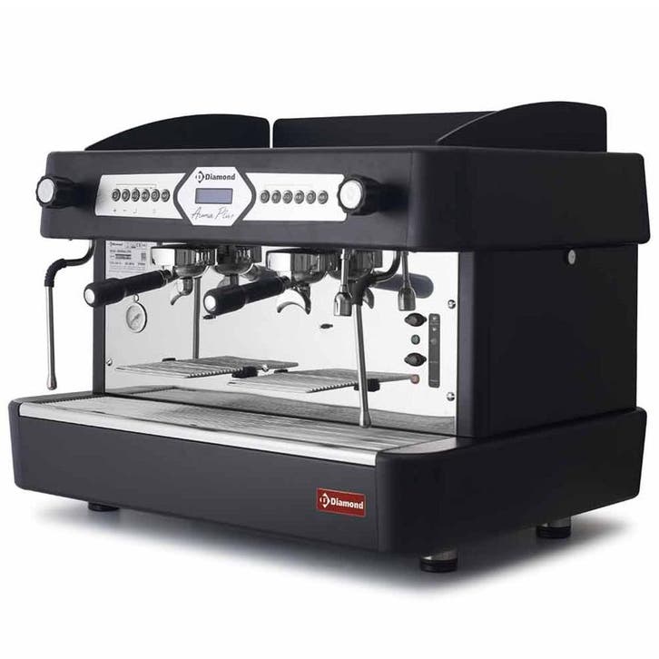 Espressomachine | AROMA | Zwart | 2 Groepen | Digitaal |, Zakelijke goederen, Horeca | Keukenapparatuur, Nieuw in verpakking, Verzenden