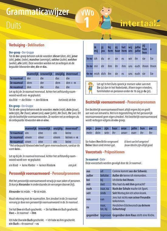 Grammaticawijzer Duits VWO leerjaar 1 9789460308994, Boeken, Schoolboeken, Zo goed als nieuw, Verzenden