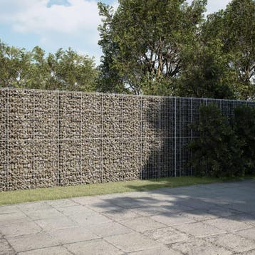 vidaXL Schanskorf 600x50x200 cm gegalvaniseerd ijzer, Tuin en Terras, Verzenden, Nieuw