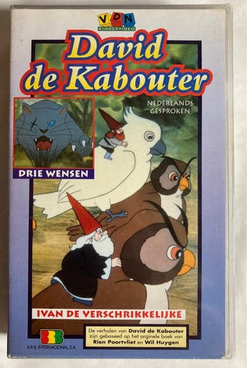DAVID DE KABOUTER DRIE WENSEN (VHS), Gebruikt