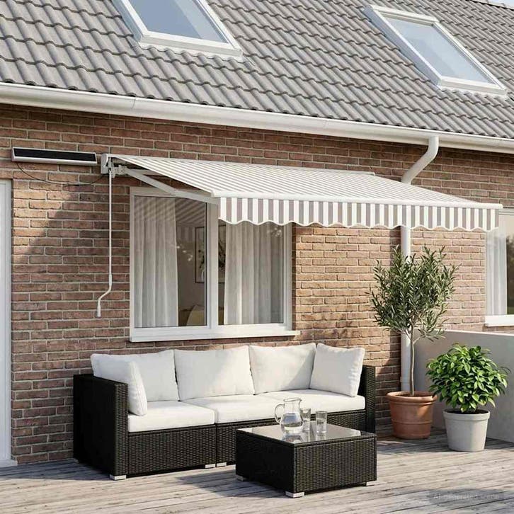 vidaXL Elektrisch Uitschuifbare Zonneluifel 3,5 x 2,5 m, Jardin & Terrasse, Protection solaire, Envoi