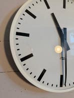 Wandklok - Industrial Metaal, Glas - 1960-1970 - Vintage