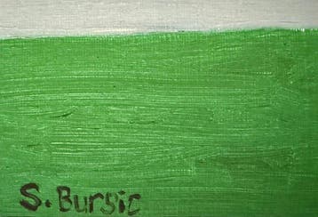 Sharyn Bursic - “Girl on Bengal Cat”. Gesigneerd in de