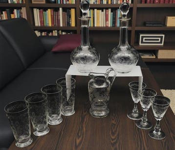 Cristallerie francesi - Tafelservies (10) - Kristal