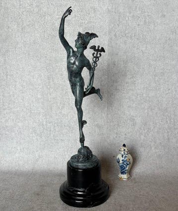 Beeld, Exclusief beeld van Mercury 43 cm - 43 cm - Brons