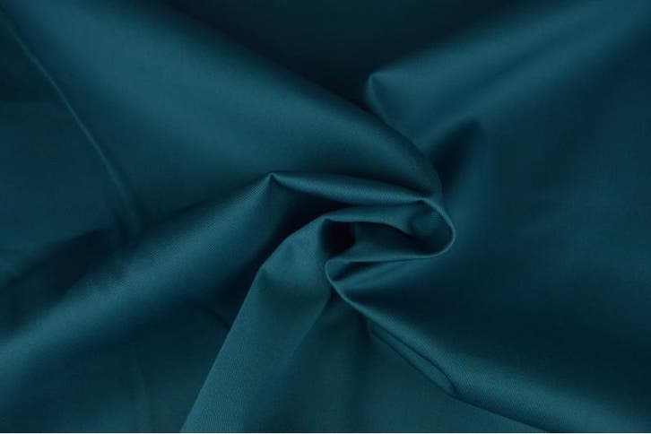 10 meter keperkatoen - Donker petrol - 150cm breed, Hobby & Loisirs créatifs, Tissus & Chiffons, Envoi