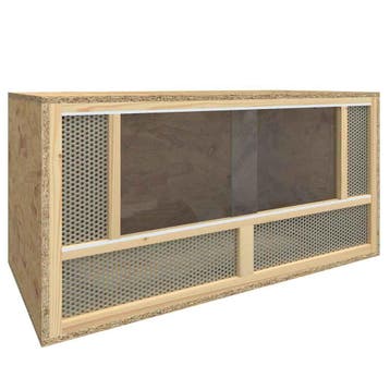 vidaXL Terrarium 80x40x40 cm bewerkt hout, Verzenden