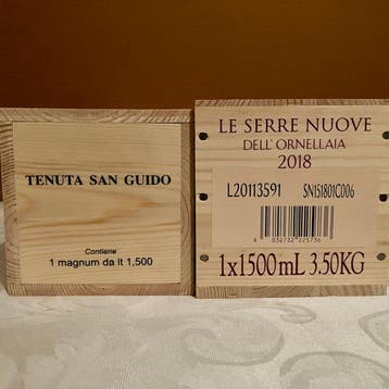 2023 Guidalberto & 2018 Le Serre Nuove dell’Ornellaia -