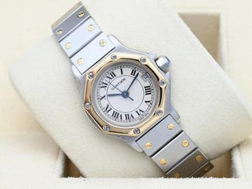 Cartier Santos Ref. 187903 Year 1990s (Box), Overige merken, Polshorloge, Ophalen of Verzenden, Zo goed als nieuw