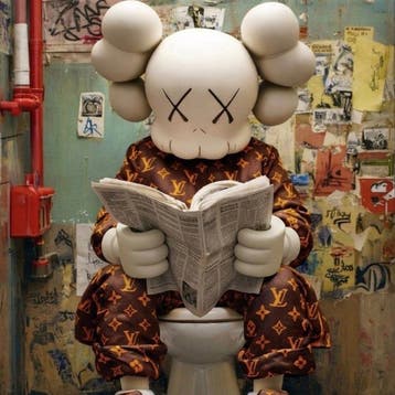 Lego Merchandise - KAWS Reading x Louis Vuitton | Tela XXL |
