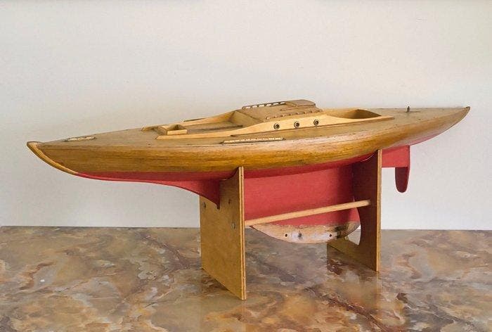 Handmade Incl. modelbouw accesoires. - Modelboot - Zeilboot, Antiek en Kunst, Curiosa en Brocante