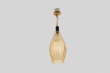 Plafondlamp - Glas, Messing