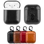 Leren Luxe Hoesje voor AirPods 1 / 2 - Leather Skin AirPod, Verzenden, Nieuw