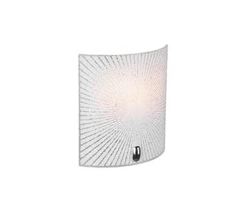 Trio ELISA wandlamp | E27 Fitting | chroom met transparant |, Verzenden, Nieuw