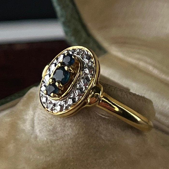 Sans prix de réserve - Bague - 18 carats Or jaune, Or blanc, Bijoux, Sacs & Beauté, Bagues