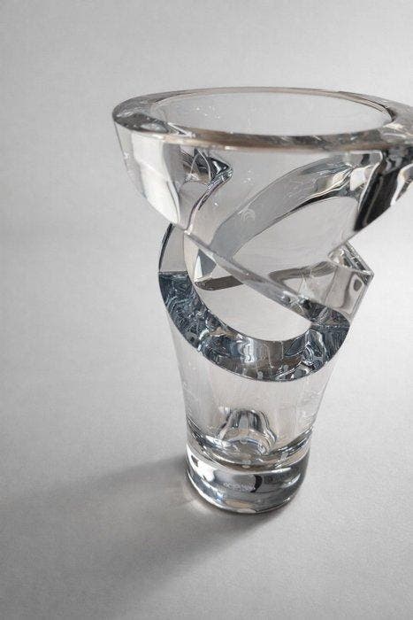 Baccarat - Thomas Bastide - Vaas - Kristal - Vase Tornado, Antiquités & Art, Curiosités & Brocante