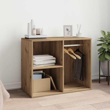 vidaXL Kledingkast 80x40x65 cm bewerkt hout artisanaal, Verzenden, Nieuw