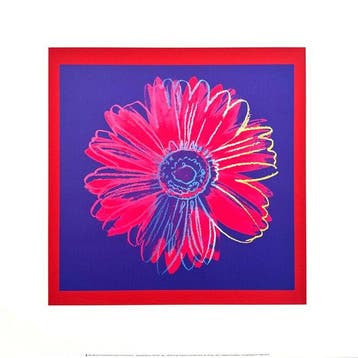 (After) Andy Warhol (1928-1987) - Daisy, c.1982 (Blue & Red)