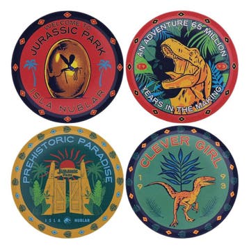 Jurassic Park Onderzetters (4x), Verzamelen, Ophalen of Verzenden, Nieuw