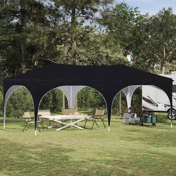 vidaXL Pop-up Feesttent 575 x 288 x 245 cm Antraciet Oxford, Verzenden, Nieuw