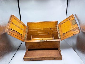 Porte-lettres - corbeille à courrier - Chêne - Boîte à