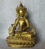Bijzonder Tara standbeeld 30 cm - cuivre doré - Asie