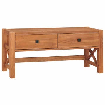 vidaXL Tv-meubel 100x40x45 cm teakhout, Verzenden