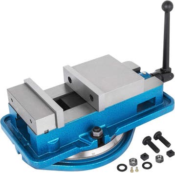 Bankschroef 125mm draaibaar | Tweede kansje | OP = OP, Verzenden, Gebruikt