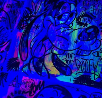 LACRISS (1990) - Goofy: Out of the Box UV NEON - XL