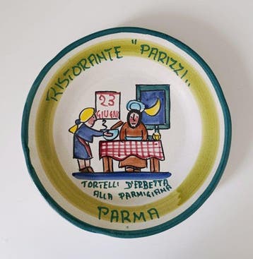 Solimene Vietri - Plat (8) - Céramique - Bon souvenir