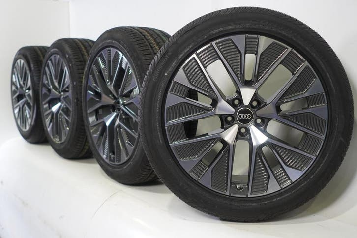 Audi Q8 e-tron 21 inch velgen Continental Zomerbanden Nieuw, Auto-onderdelen, Banden en Velgen, Ophalen of Verzenden