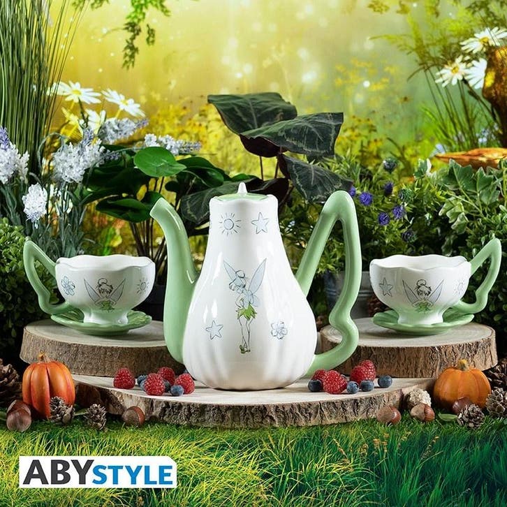 Peter Pan Tinkerbell Theepot met Kopjes, Collections, Disney, Enlèvement ou Envoi