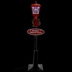 vidaXL Straatlantaarn met kerstman LED 180 cm, Diversen, Verzenden, Nieuw
