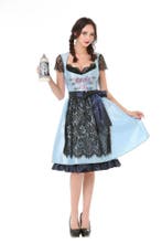 Dirndl Jurk Oktoberfest Lichtblauw, Verzenden, Nieuw