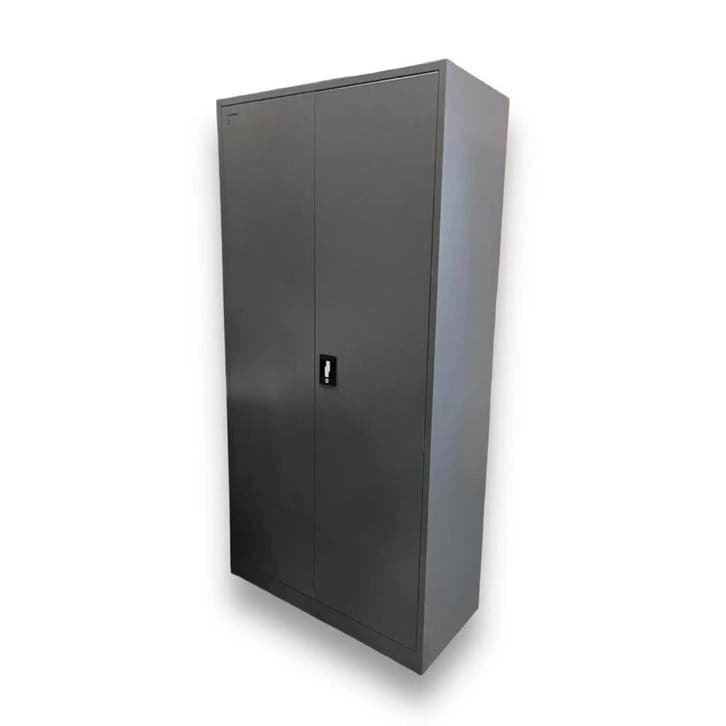 Archiefkast Antraciet - Met Stevig Slot - 200 x 100 x 40 cm, Huis en Inrichting, Kasten | Roldeurkasten en Archiefkasten, Met slot