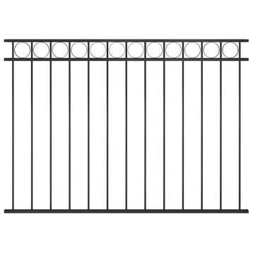 vidaXL Schuttingpaneel ASSEN staal 163x120 cm zwart, Verzenden, Nieuw