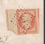 France 1853 - Rare cote 3800€, filet dencadrement sur