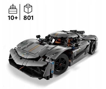 Lego - Technic - 42173 - Lego Technic - Gray Koenigsegg, Nieuw