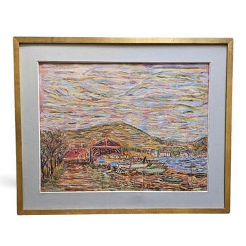 Jean-Louis Brémond (1858–1943) - La baie des Canoubiers, Antiquités & Art
