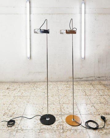 Oluce - Joe Colombo - Staande lamp - spin - Metaal,