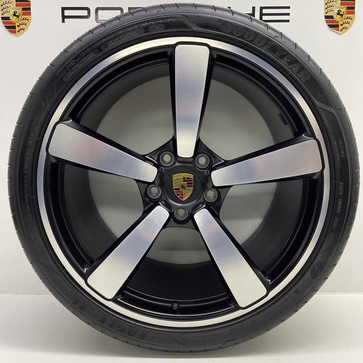 Porsche 992 2/4 ORIGINELE 20/21 Exclusive Design met banden, Auto-onderdelen, Banden en Velgen, 21 inch, 305 mm, Personenwagen