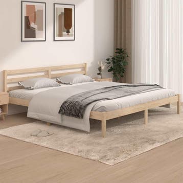 vidaXL Bedframe massief grenenhout 180x200 cm, Verzenden, Nieuw