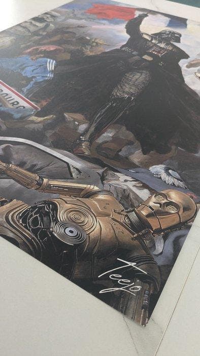 Teejo (1992) - La marseillaise - Premium poster - Hand, Antiek en Kunst, Kunst | Designobjecten