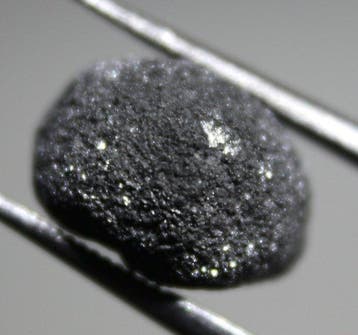 Ct. 4.40 Diamant Natuurlijke Zwarte Ruw - Hoogte: 10 mm -