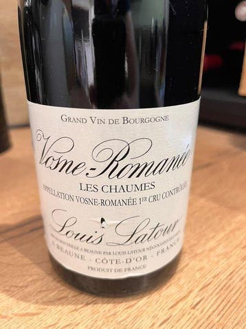 2019 Louis Latour Les Chaumes - Vosne-Romanée 1er Cru - 1