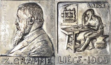 Verzilverte brons medaille 1905 Belgie Leopold Ii 1865-1909, Verzenden, België