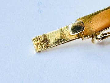 Halsketting - 18 karaat Geel goud - 0.72ct. tw. Smaragd -, Nieuw