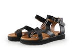 Manfield Sandalen in maat 36 Zwart, Verzenden, Zwart, Sandalen of Muiltjes, Zo goed als nieuw